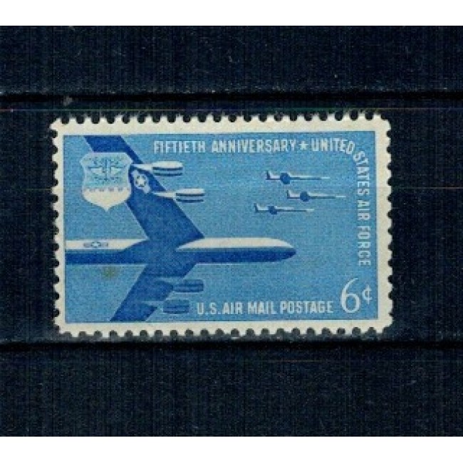 SUA 1957 - Air Force, aviația, bloc de 4 neuzat SUA 1957 - Air Force, aviația, bloc de 4 neuzat