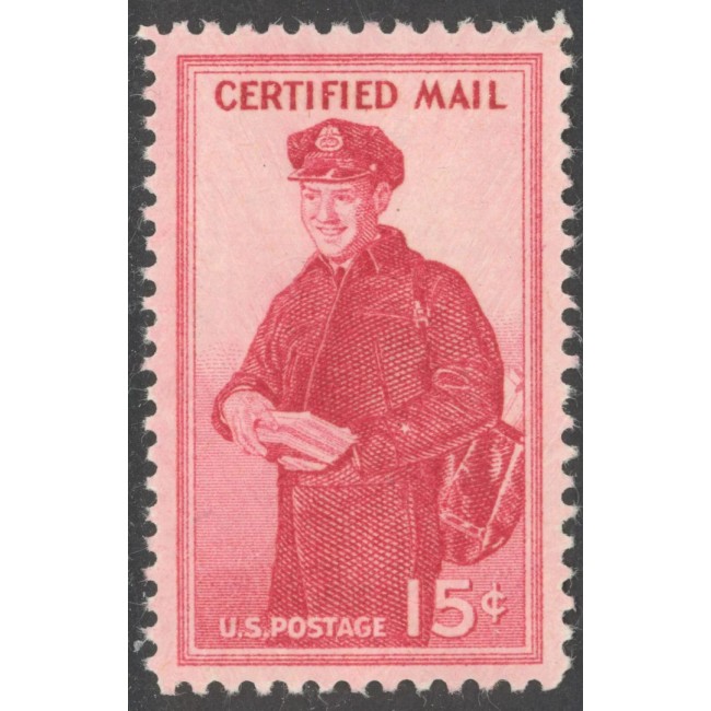 SUA 1955 - Certified Mail, poștaș, bloc de 4 neuzat SUA 1955 - Certified Mail, poștaș, bloc de 4 neuzat