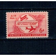 SUA 1953 - Aviație, posta aeriana, neuzat