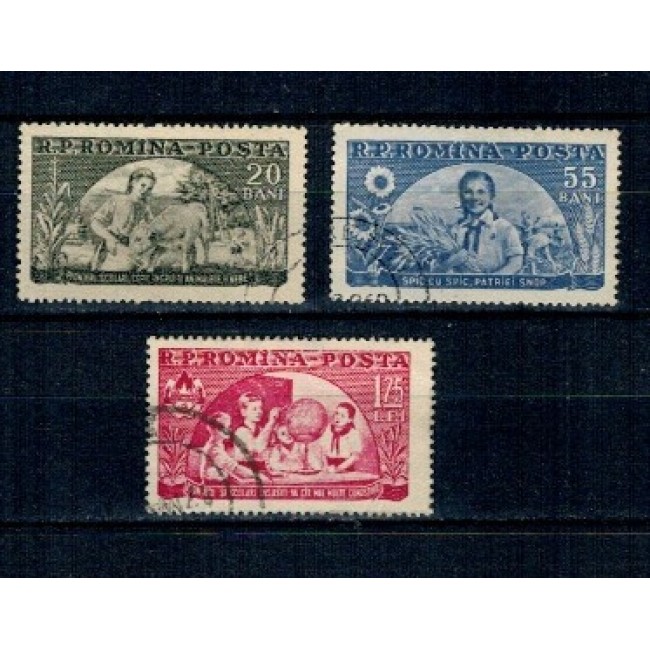 1954 - Pionieri, serie stampilata 1954 - Pionieri, serie stampilata