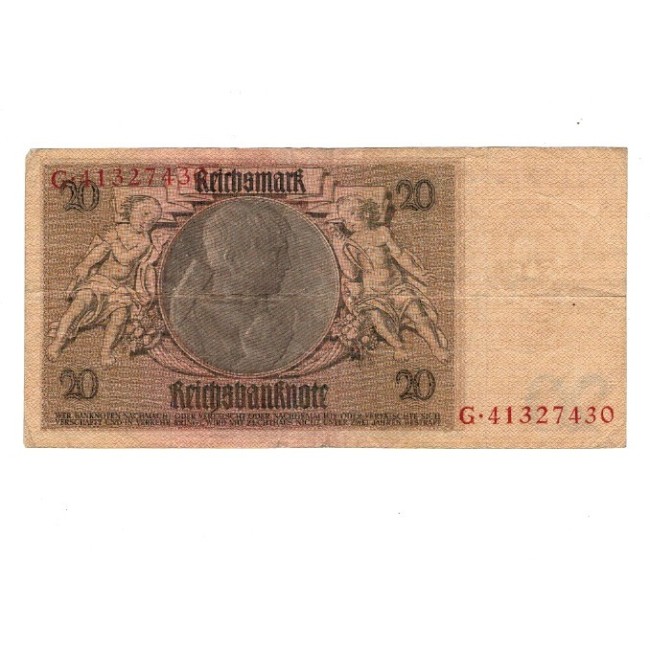 Germania 1929 - 20 Reichsmark, uzata Germania 1929 - 20 Reichsmark, uzata
