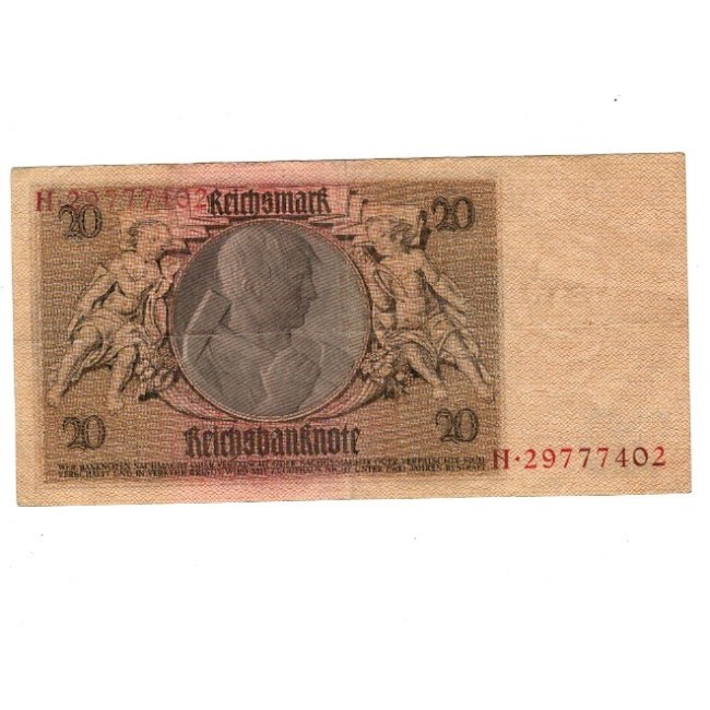 Germania 1929 - 20 Reichsmark, circulata Germania 1929 - 20 Reichsmark, circulata