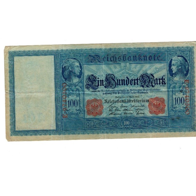 Germania 1910 - 100 Mark, circulata Germania 1910 - 100 Mark, circulata