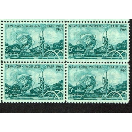 SUA 1964 - Expo New York, bloc de 4 neuzat SUA 1964 - Expo New York, bloc de 4 neuzat