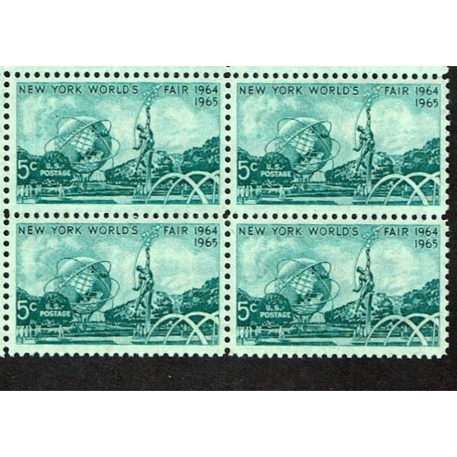 SUA 1964 - Expo New York, bloc de 4 neuzat SUA 1964 - Expo New York, bloc de 4 neuzat