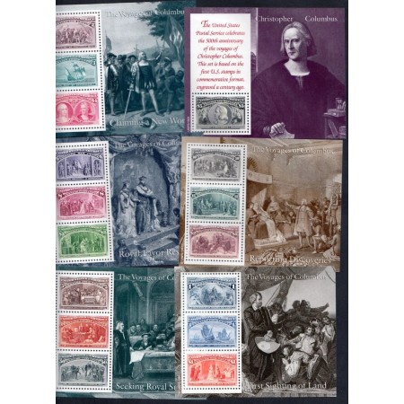 SUA 1992 - Călătoriile lui Columb, set colite neuzate SUA 1992 - Călătoriile lui Columb, set colite neuzate