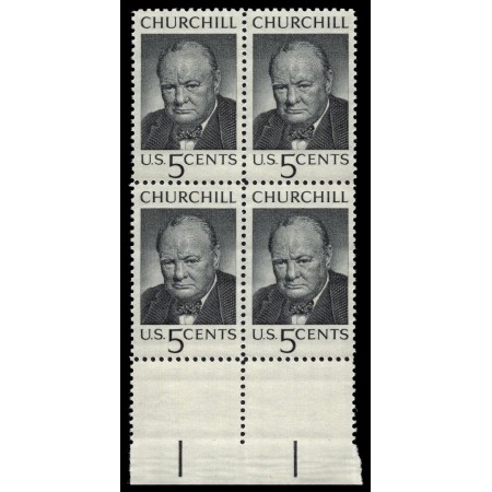 SUA 1965 - Churchill, bloc de 4 neuzat SUA 1965 - Churchill, bloc de 4 neuzat
