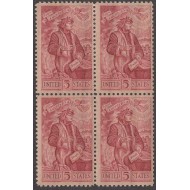 SUA 1965 - Dante Alighieri, bloc de 4 neuzat