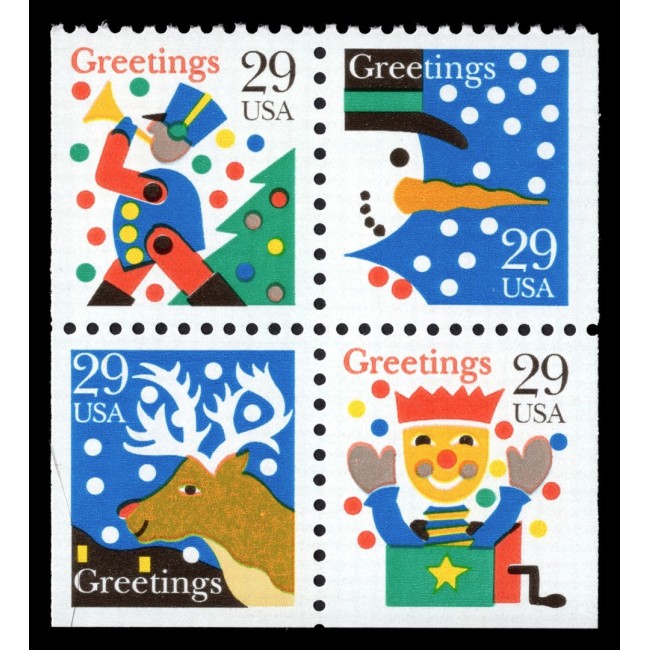 SUA 1993 - Crăciun, serie neuzata, din carnet SUA 1993 - Crăciun, serie neuzata, din carnet