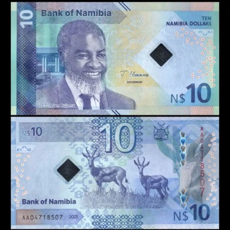 Namibia 2025 - 10 dollars UNC Namibia 2025 - 10 dollars UNC
