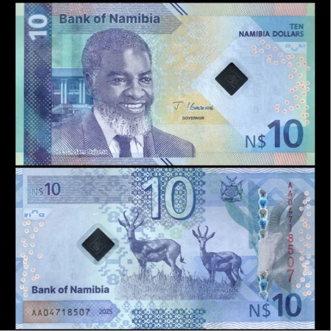 Namibia 2025 - 10 dollars UNC