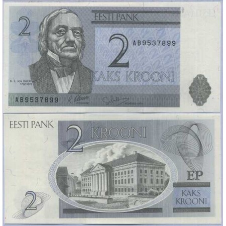Estonia 1992 - 2 krooni UNC
