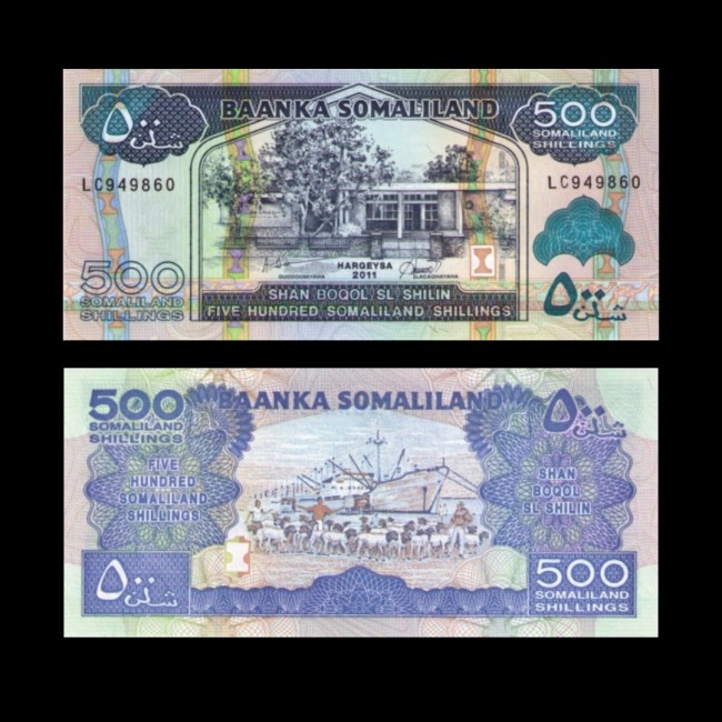 Somaliland 2011 - 500 shillings UNC Somaliland 2011 - 500 shillings UNC