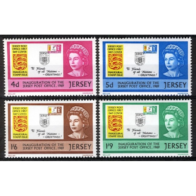 Jersey 1969 - Oficiul postal suveran, timbru pe timbru, serie neuzata Jersey 1969 - Oficiul postal suveran, timbru pe timbru, serie neuzata