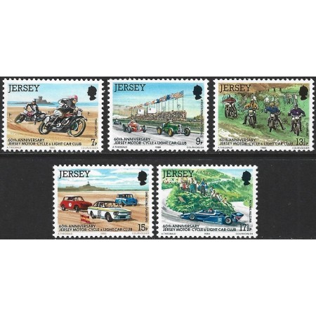 Jersey 1980 - Mașini de epoca, motociclete, serie neuzata Jersey 1980 - Mașini de epoca, motociclete, serie neuzata