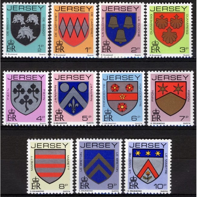 Jersey 1981 - Uzuale, stema, serie neuzata Jersey 1981 - Uzuale, stema, serie neuzata