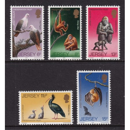 Jersey 1979 - Protecția naturii, fauna, serie neuzata Jersey 1979 - Protecția naturii, fauna, serie neuzata