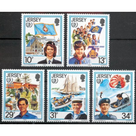 Jersey 1985 - Anul International al Tineretului, personalități, serie neuzata Jersey 1985 - Anul International al Tineretului, personalități, serie neuzata