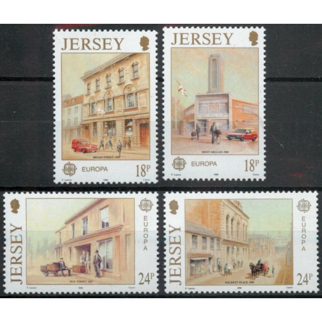 Jersey 1990 - Europa, oficii poștale, serie neuzata Jersey 1990 - Europa, oficii poștale, serie neuzata