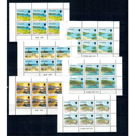 Jersey 1990/1991 - Uzuale, vederi, din carnet, blocuri neuzate Jersey 1990/1991 - Uzuale, vederi, din carnet, blocuri neuzate