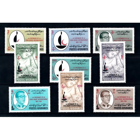 Afghanistan 1963 - Centenarul Crucii Roșii, serie neuzata Afghanistan 1963 - Centenarul Crucii Roșii, serie neuzata