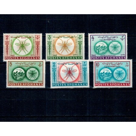 Afghanistan 1964 - Lupta contra malariei, țânțari, insecte, serie neuzata Afghanistan 1964 - Lupta contra malariei, țânțari, insecte, serie neuzata