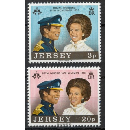 Jersey 1973 - Royal Wedding, personalități, serie neuzata Jersey 1973 - Royal Wedding, personalități, serie neuzata
