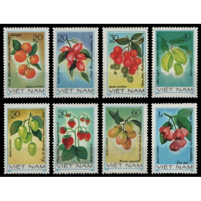 Vietnam 1981 - Fructe, serie nestampilata