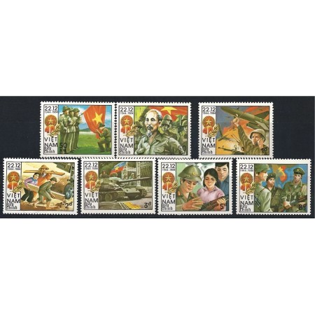 Vietnam 1984 - Armata, arme, Ho Chi Minh, serie neuzata Vietnam 1984 - Armata, arme, Ho Chi Minh, serie neuzata