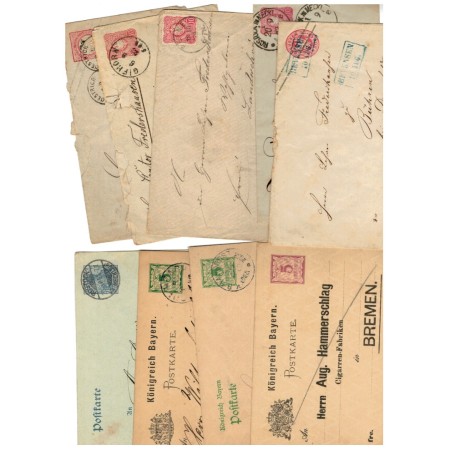 Germania - Lot 26 carti postale, intreguri, plicuri circulate Germania - Lot 26 carti postale, intreguri, plicuri circulate