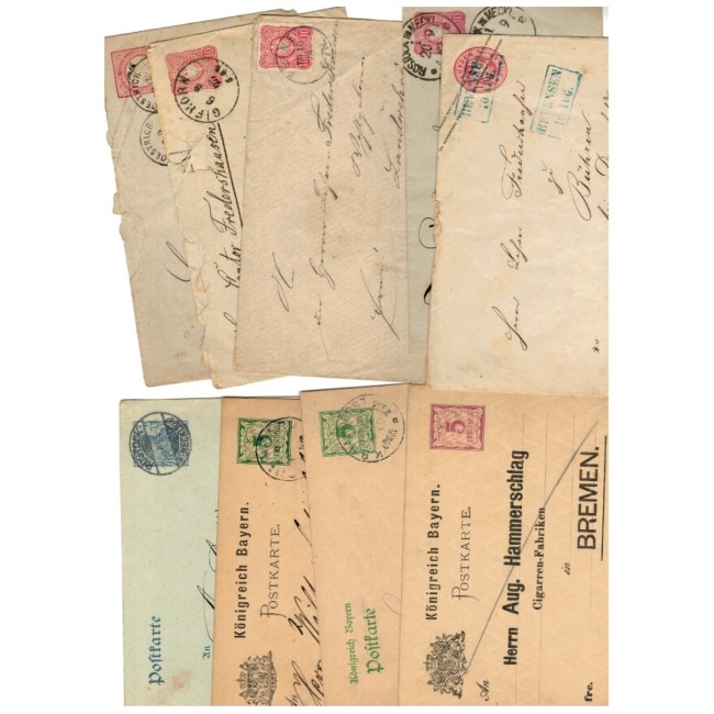 Germania - Lot 26 carti postale, intreguri, plicuri circulate Germania - Lot 26 carti postale, intreguri, plicuri circulate