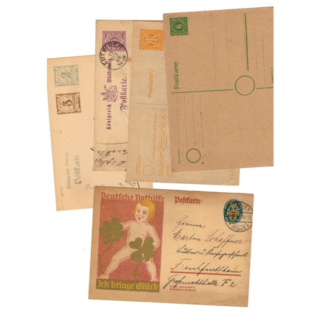 Germania - Lot 26 carti postale, intreguri, plicuri circulate Germania - Lot 26 carti postale, intreguri, plicuri circulate