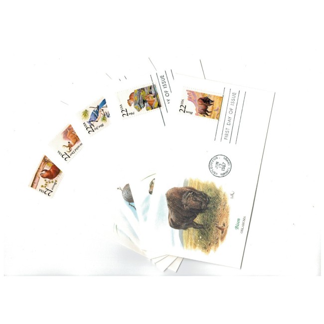 SUA - Lot 5 plicuri prima zi, tematica fauna, animale SUA - Lot 5 plicuri prima zi, tematica fauna, animale