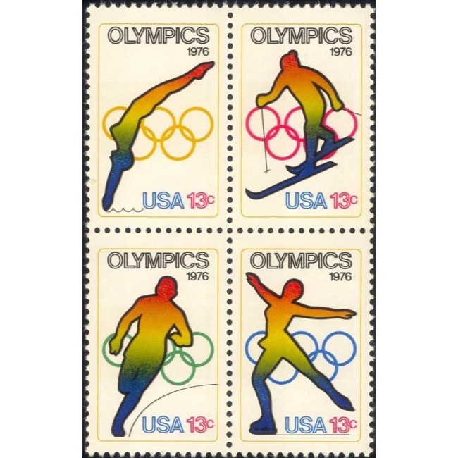 SUA 1976 - Jocurile Olimpice, sport, serie neuzata SUA 1976 - Jocurile Olimpice, sport, serie neuzata