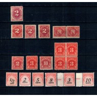 SUA 1891-1959 - Lot mărci porto, neștampilate