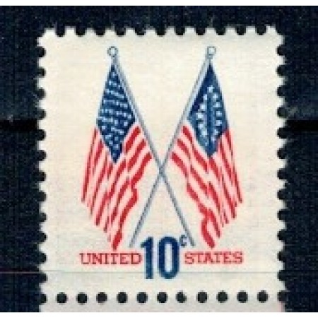 SUA 1973 - Uzual 10c, steaguri, neuzat SUA 1973 - Uzual 10c, steaguri, neuzat