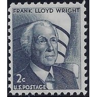 SUA 1966 - Uzual, 2c, Frank Lloyd Wright, neuzat