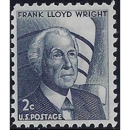 SUA 1966 - Uzual, 2c, Frank Lloyd Wright, neuzat SUA 1966 - Uzual, 2c, Frank Lloyd Wright, neuzat