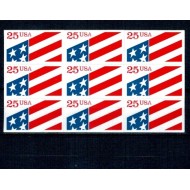SUA 1990 - Steag, uzual 25c, autoadeziv, bloc de 6 neuzat