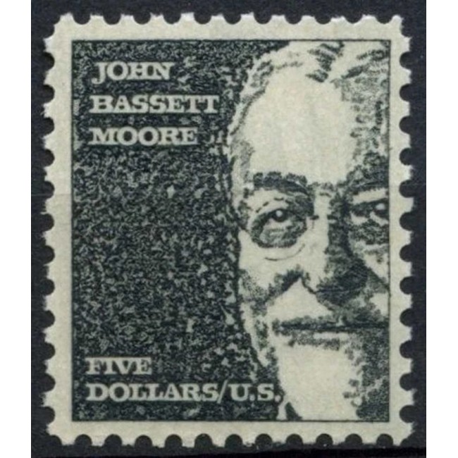 SUA 1966 - Uzual 5$, J.B. Moore, personalități, neuzat SUA 1966 - Uzual 5$, J.B. Moore, personalități, neuzat