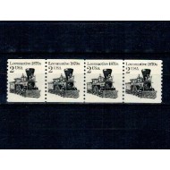 SUA 1982 - Uzual 2c, locomotiva, ștraif de 4 neuzat, din roll