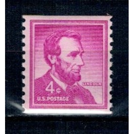 SUA 1958 - Uzual 4c, A. Lincoln, neuzat, din roll