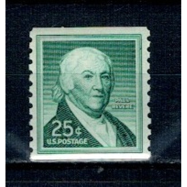 SUA 1965 - Uzual 25c, Paul Revere, neuzat, din roll SUA 1965 - Uzual 25c, Paul Revere, neuzat, din roll
