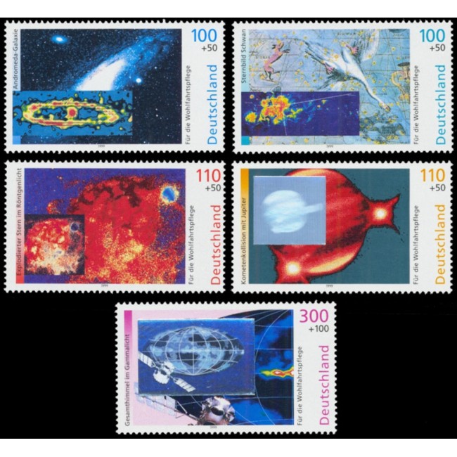 Germania 1999 - Cosmonautica, serie neuzata Germania 1999 - Cosmonautica, serie neuzata