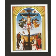 Turks & Caicos 1983 - Pasti, pictura, arta, colita neuzata