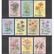 San Marino 1971 - Flori, flora, serie neuzata