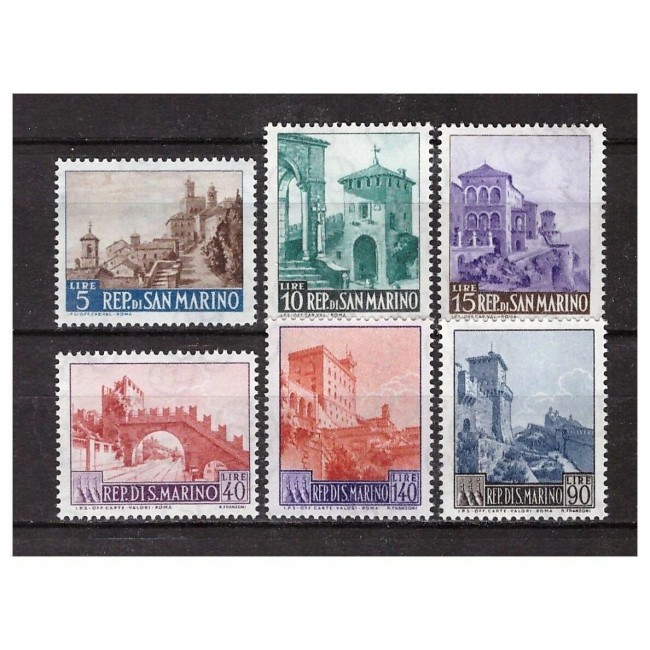 San Marino 1966 - Vederi, monumente, arhitectura, serie neuzata San Marino 1966 - Vederi, monumente, arhitectura, serie neuzata