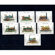 Afghanistan 1986 - Locomotive, cai ferate, serie neuzata