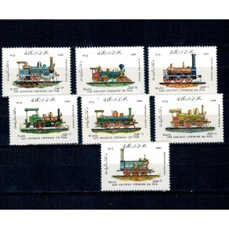 Afghanistan 1986 - Locomotive, cai ferate, serie neuzata