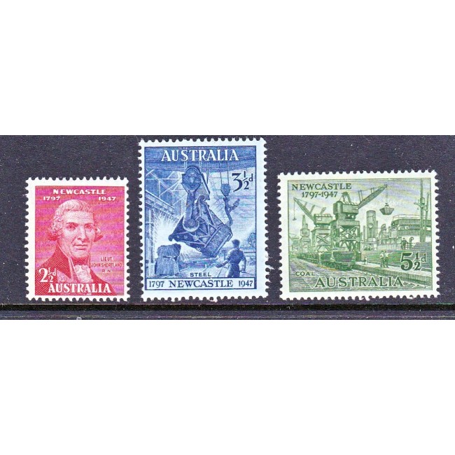 Australia 1947 - Aniversare Newcastle, serie neuzata Australia 1947 - Aniversare Newcastle, serie neuzata